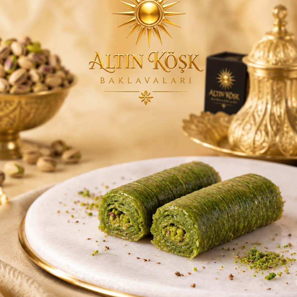 Fıstıklı Sarma Baklava, Pistachio Roll Baklava